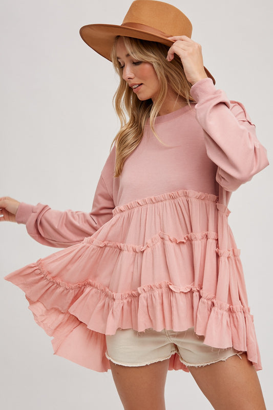 Dixie Darling Ruffled Sweatshirt