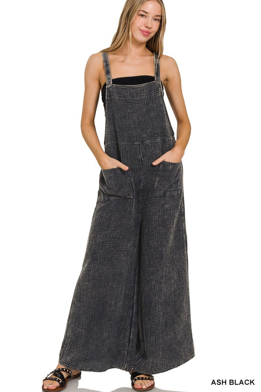 Ball and Chain Wide Leg Overalls